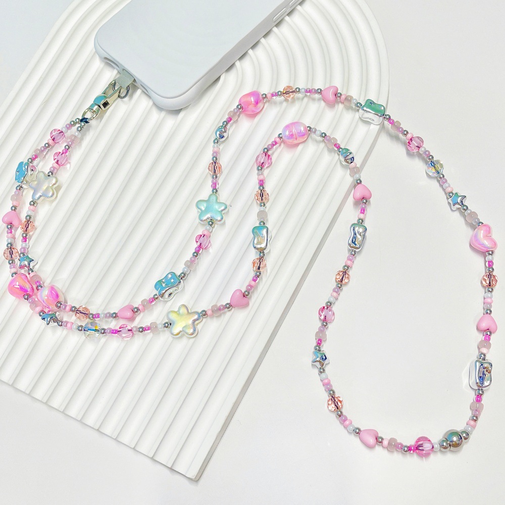 Street Fashion Necklace - HERLOOK Pastel Y2K Heart Star Beaded