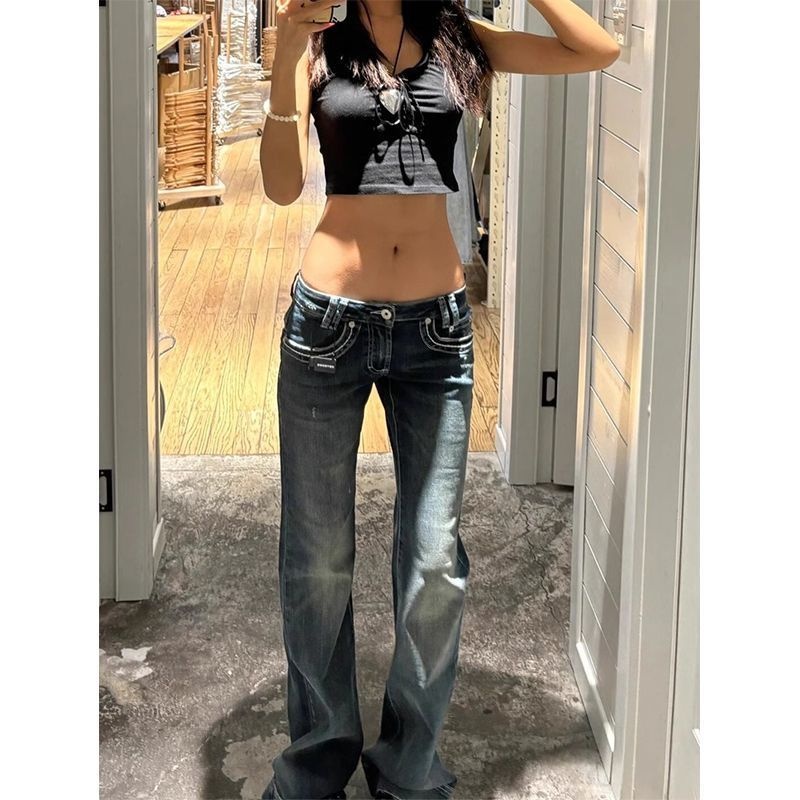 Bootcut Jeans Women Y2K Fashio - đánh giá và giá Street Fashion Week