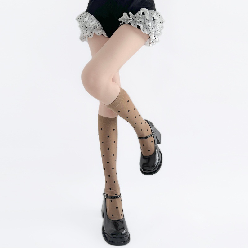 Spring Autumn Ultra Thin Polka - đánh giá và giá Japanese Street Fashion Female