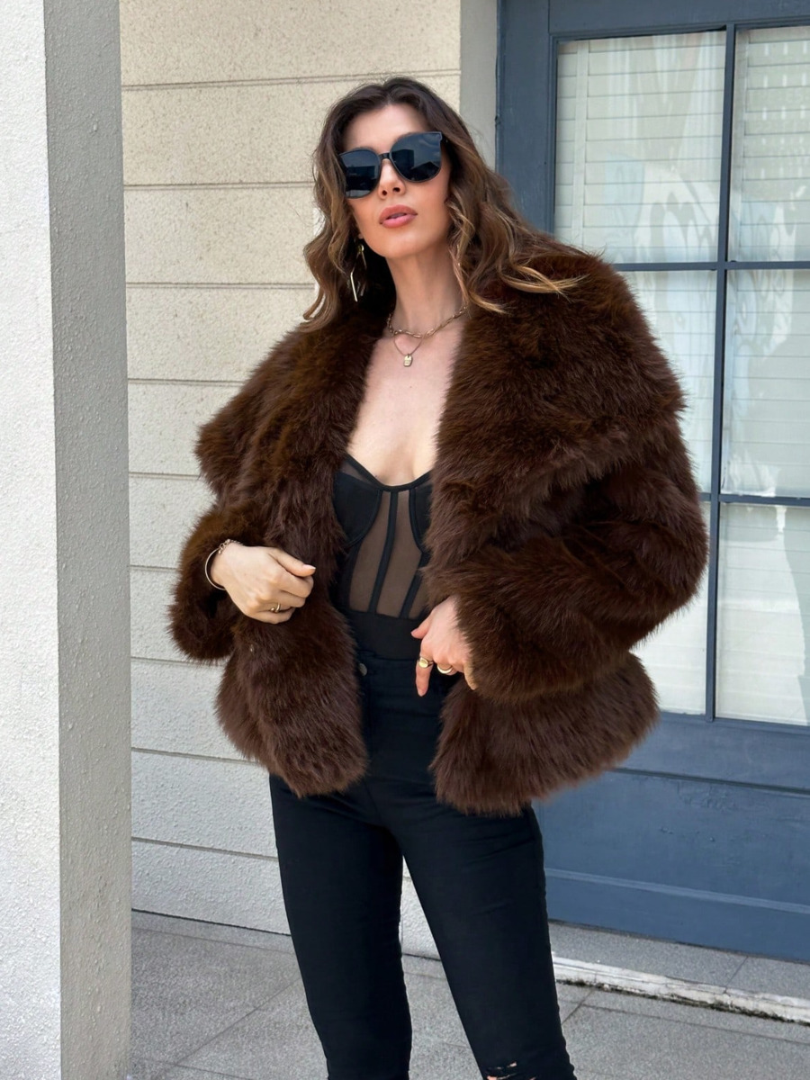 TOKO Women 2026 Faux Fur Coat  - đánh giá và giá Street Fashion Toko
