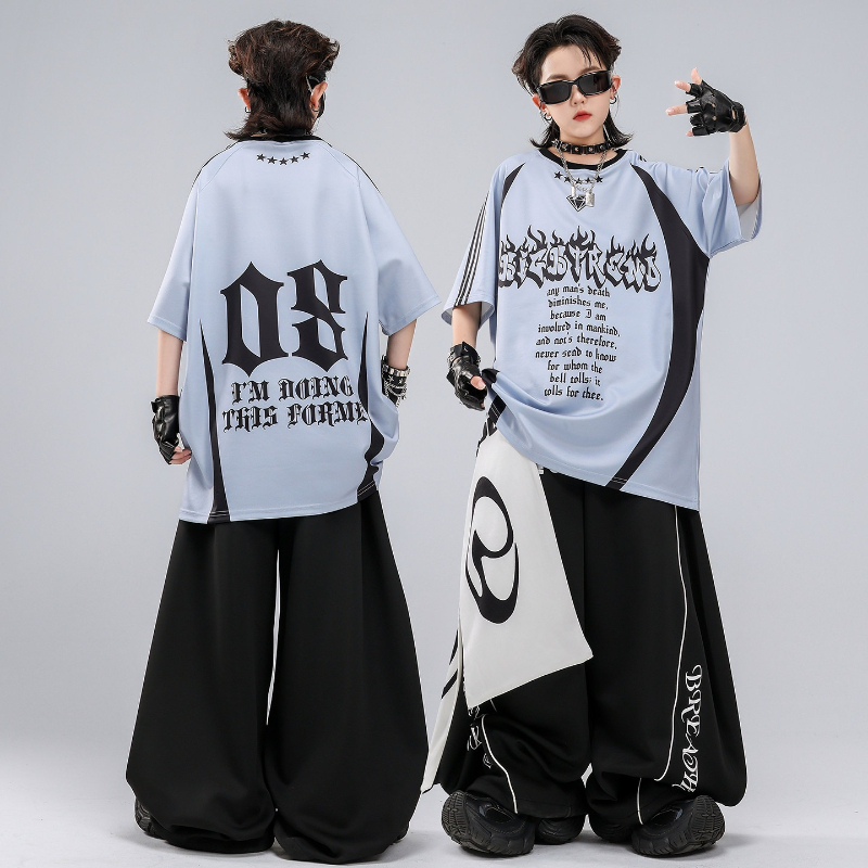 Hip Hop K-pop Red T Shirt Bagg - đánh giá và giá Street Fashion Boy