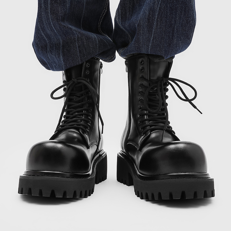 High Top Leather Boots for Cou - đánh giá và giá Street Fashion Plus Size