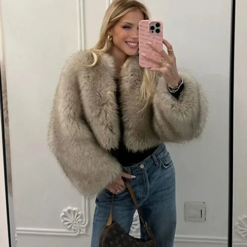 Faux Fur Jacket Women Street F - đánh giá và giá Street Fashion Week