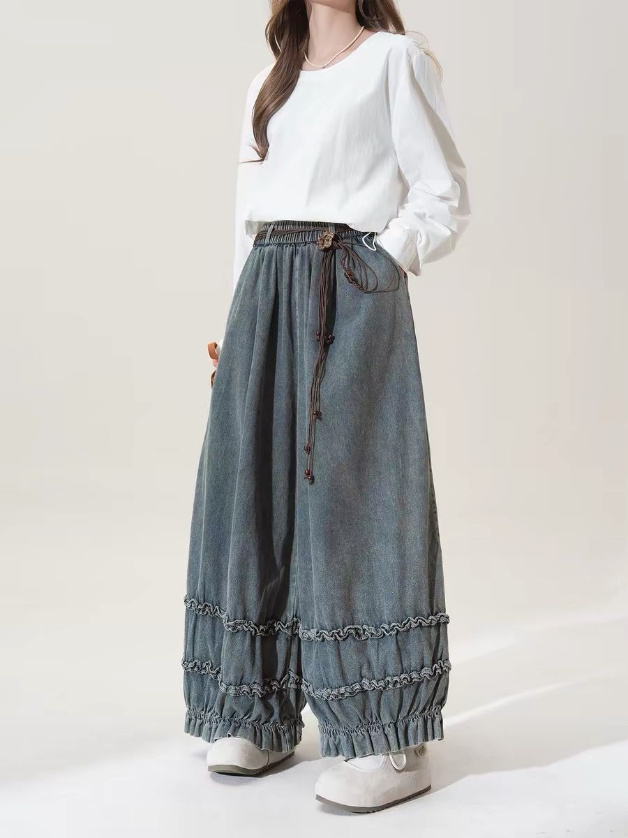 Japanese Retro Solid Color Loo - đánh giá và giá Japanese Street Fashion Female