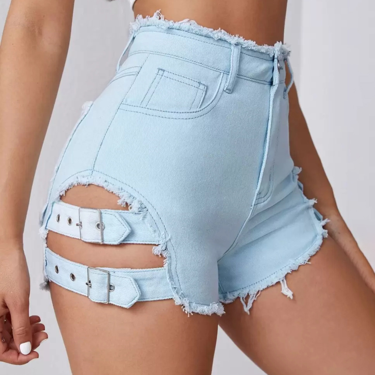 Women High Waist Denim Shorts  - đánh giá và giá Street Fashion Hot