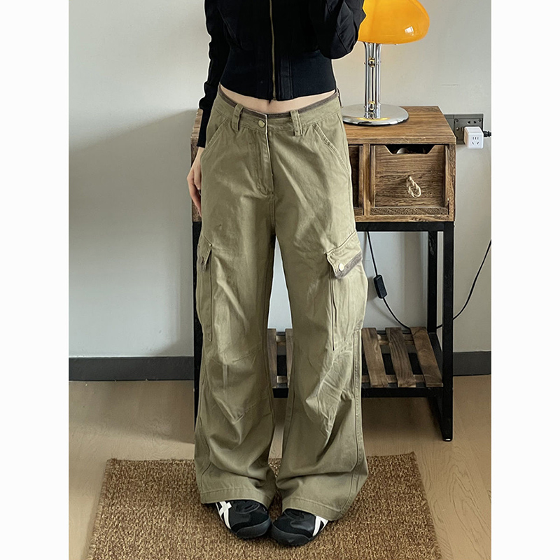 New Baggy Khaki Cargo Pants Wo - đánh giá và giá Japanese Street Fashion Female