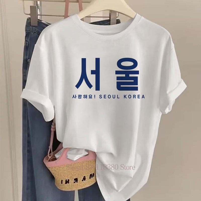 Seoul Korea Graphic Print T-sh - đánh giá và giá Street Fashion Of Seoul