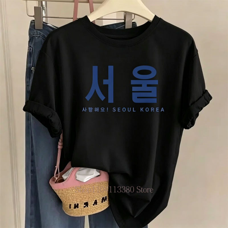 Seoul Korea Graphic Print T-sh - đánh giá và giá Street Fashion Of Seoul