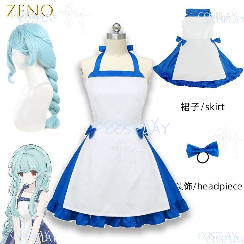 Blue Halloween Full Cosplay Ou - đánh giá và giá Japanese Street Fashion Female